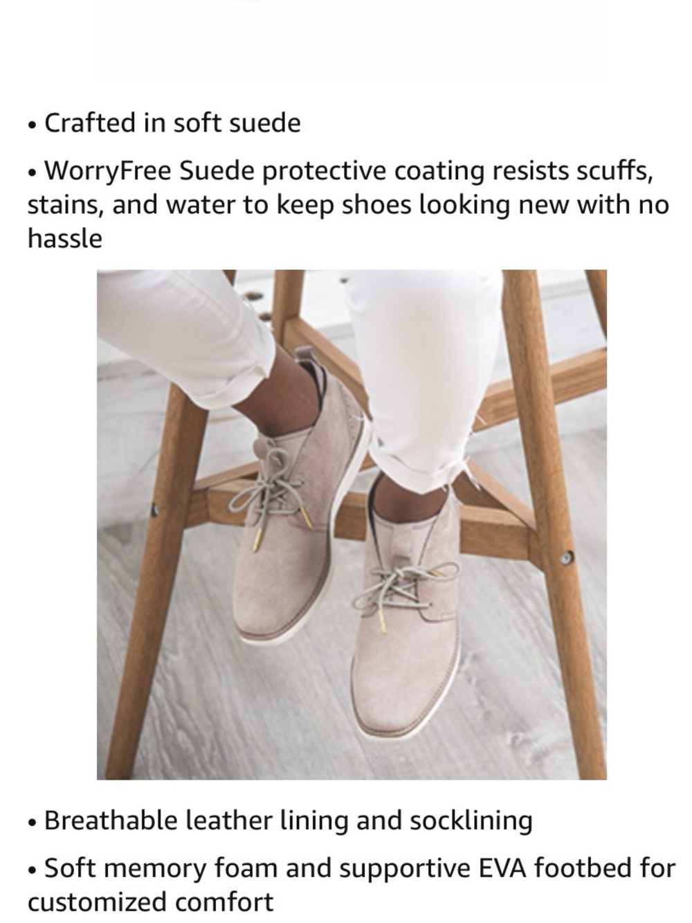 Women’s Suede Casual Chukka - Beige desert boots